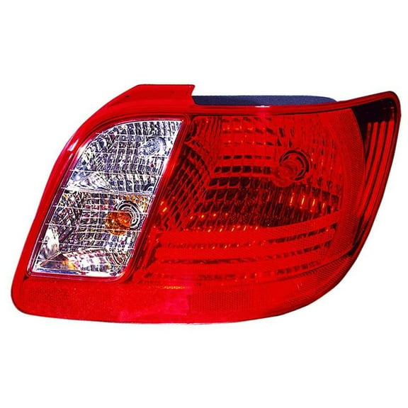 KAI New CAPA Certified Standard Replacement Passenger Side Tail Light Assembly, Fits 2006-2011 Kia Rio Sedan