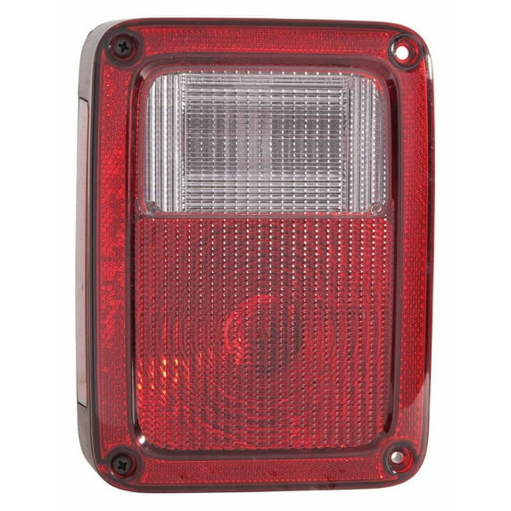 KAI New CAPA Certified Standard Replacement Passenger Side Tail Light Assembly, Fits 2007-2017 Jeep Wrangler