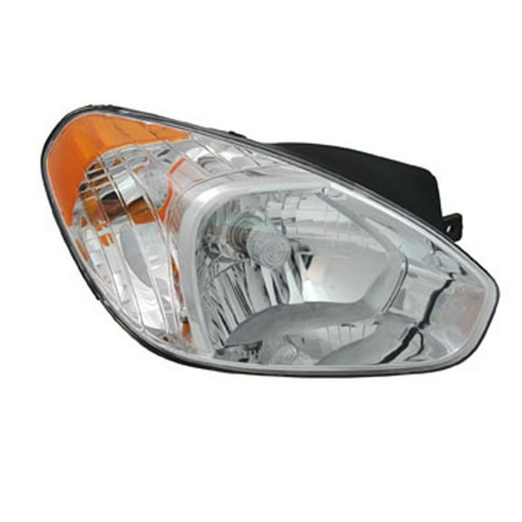 KAI New Economy Replacement Driver Side Headlight Assembly, Fits 2007-2011 Hyundai Accent Hatchback