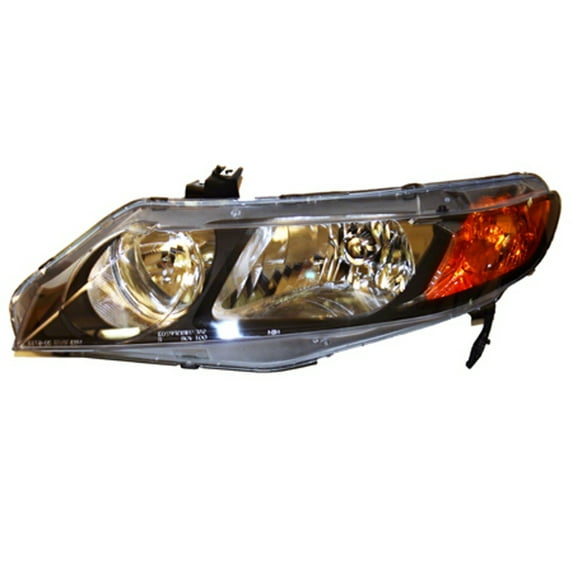 KAI New Economy Replacement Driver Side Headlight Lens And Housing, Fits 2006-2008 Honda Civic Sedan