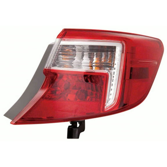 KAI New Economy Replacement Passenger Side Outer Tail Light Assembly, Fits 2012-2014 Toyota Camry