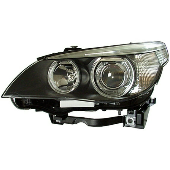 KAI New OEM Replacement Driver Side Headlight Lens And Housing, Fits 2004-2007 BMW 5 Series