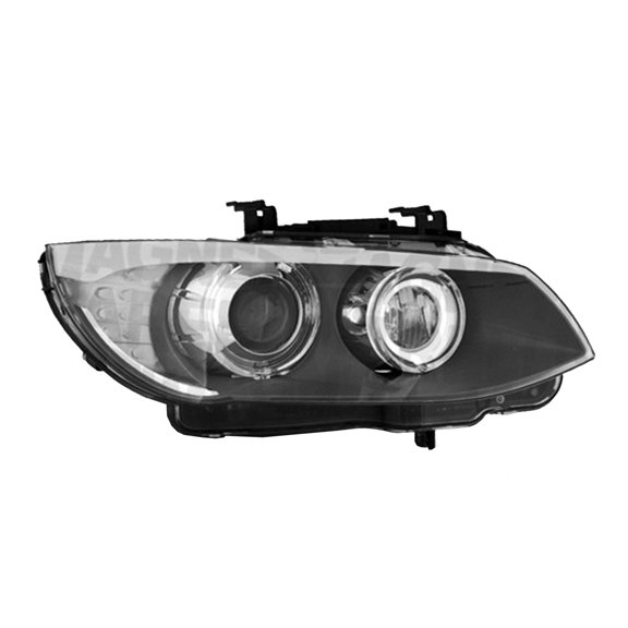 KAI New OEM Replacement Driver Side Headlight Lens And Housing, Fits 2010-2013 BMW 3 Series Convertible