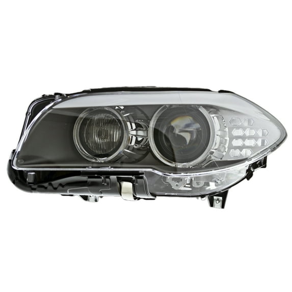 KAI New OEM Replacement Driver Side Headlight Lens And Housing, Fits 2011-2013 BMW 5 Series