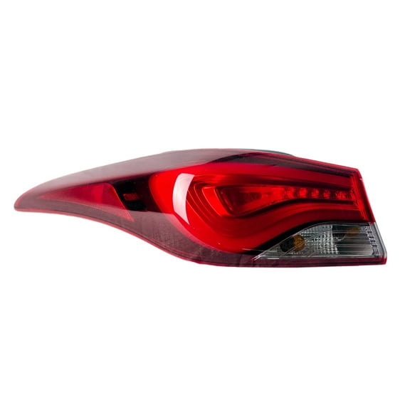 KAI New OEM Replacement Driver Side Outer Tail Light Assembly, Fits 2011-2016 Hyundai Elantra Sedan