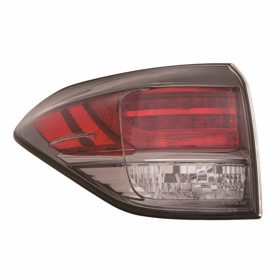 KAI New OEM Replacement Driver Side Outer Tail Light Lens And Housing, Fits 2013-2015 Lexus RX350