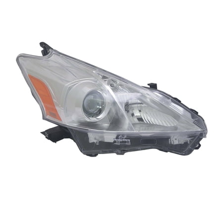 KAI New OEM Replacement Passenger Side Headlight Lens And Housing, Fits 2012-2014 Toyota Prius V