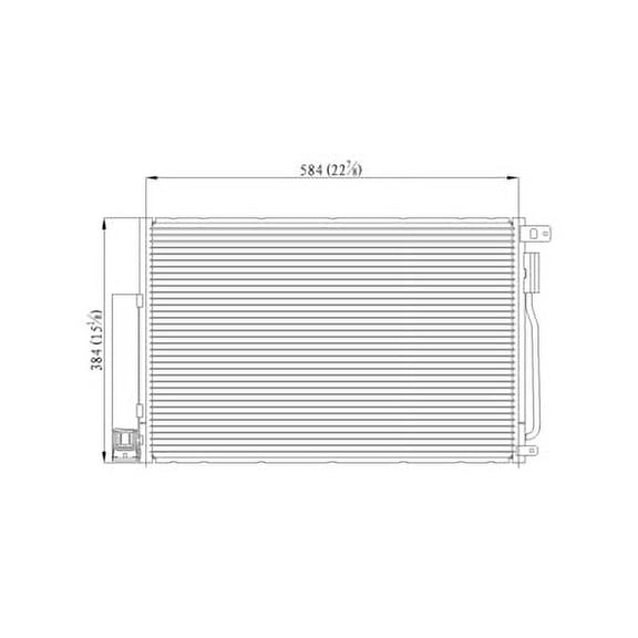 KAI New Platinum Pro A/C Condenser, Fits 2012-2018 Chevrolet Sonic Hatchback
