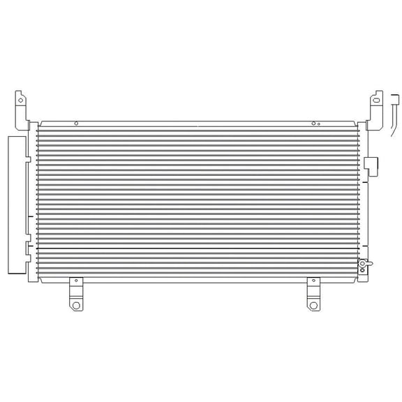 KAI New Platinum Pro A/C Condenser, Fits 2014-2018 Subaru Forester