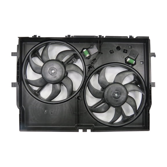KAI New Platinum Pro Dual Radiator and Condenser Fan Assembly, Fits 2014-2020 Ram Promaster 1500 Pickup