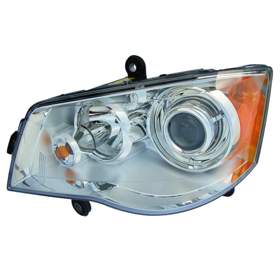 KAI New Standard Replacement Driver Side Headlight Lens And Housing, Fits 2008-2016 Chrysler Town & Country