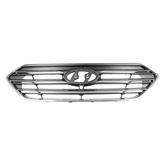 KAI New Standard Replacement Front Grille, Fits 2017-2018 Hyundai Santa Fe Sport