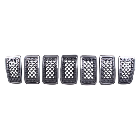 KAI New Standard Replacement Front Grille, Fits 2019-2021 Jeep Cherokee