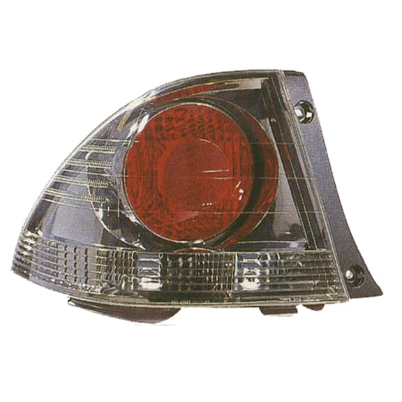 KAI New Standard Replacement Passenger Side Outer Tail Light Lens And Housing, Fits 2002-2003 Lexus IS300