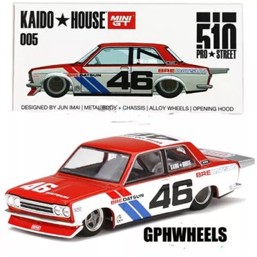 MINI GT 1971 Datsun 510 Diecast Car Set - Kaido House #G005 & #G006 (1:64 Scale)