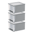 KAIFENG 3 Pack 17 Qt Under Bed Plastic Storage Drawers Stackable ...