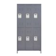 thumbnail image 1 of KAIFENG 6 Door Gray Lockable Freestanding Storage Locker Cabinet For Workplace Gym School Garage Household, 1 of 6