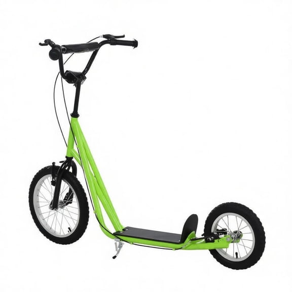 KAIFENG Adjustable Height Ride On Scooter With Dual Brakes Anti Slip Deck For Indoor And Outdoor Recreation