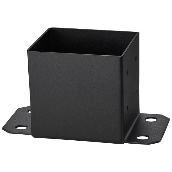 KAIFENG Matte Black Post Anchor Bracket Set Complete Hardware Kit For Deck Pavilion Railing Column Support