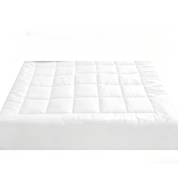 KAIFENG Solid Color Embossed Bedspread King Size White