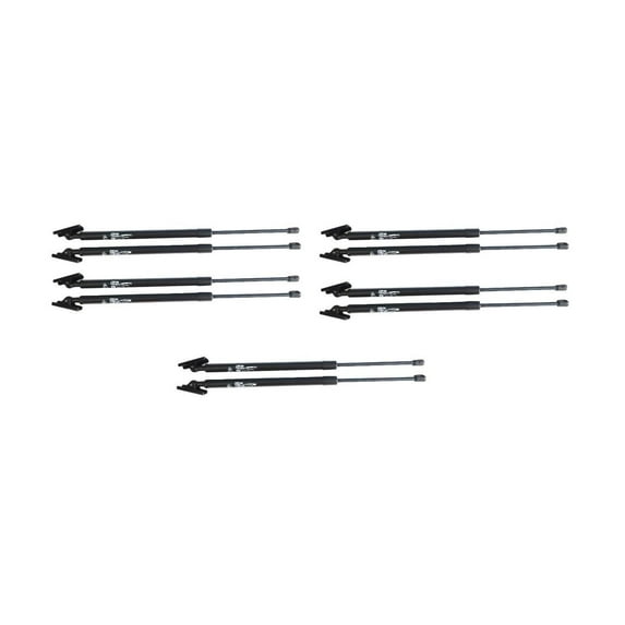 KAIHUIXING 10 Pieces - Hatch Lift Supports Rear Left Right Driver Passenger Side Strut Gas Charged Shock Black Steel for Jeep for Cherokee 1997-2001