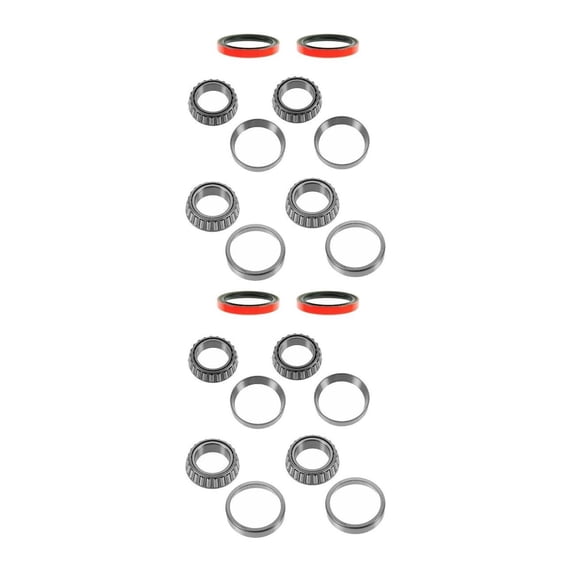 KAIHUIXING 12 Pieces - Wheel Hub and Bearing Assembly Set Kit Front Left Driver and Right Passenger Inner Side Seal for Isuzu for Axiom 3.5L 2002 for Rodeo Sport 2.2L/3.2L 2001