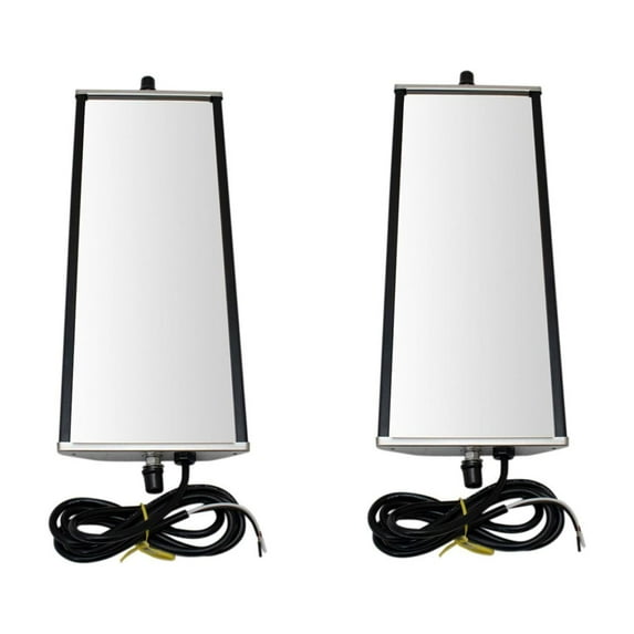 KAIHUIXING 16" X 6" Stainless Steel West Coast Mirror Pair Heated for GMC,for Freightliner Hd Semi Truck (Paint to Match)