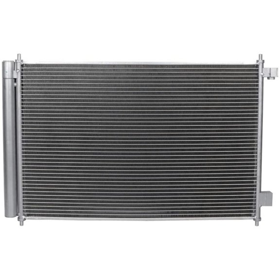 KAIHUIXING 1pc A/C Air Conditioning AC Condenser Front Side Parallel Flow Aluminum Silver 4 Door L4 for Chevy for City Express 2.0L 2015-2017,for Nissan for NV200 2.0L 2013-2017 0.59In-Inlet Size