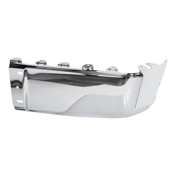 KAIHUIXING 1pc Bumper Face Bar End Cap Cover Extension Rear Right Passenger Side Steel Chrome Without Parking Aid Sensor Holes for Sierra 1500/2500HD/3500HD for Silverado 1500/2500HD/3500HD