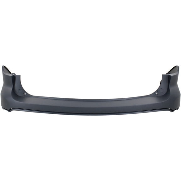 KAIHUIXING 1pc Rear Upper Primed Plastic Bumper Cover Primed with Parking Aid Sensor Holes Without Tow Hook Hole Without License Plate Cut-out for Ford for Explorer for Interceptor Utility