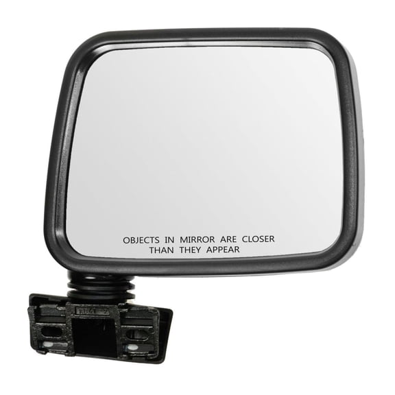 KAIHUIXING 1pc Right Passenger Side Paint to Match Manual Exterior Door Rear View Mirror Black Pup Plastic for Isuzu for Pickup 1 Ton/LS 88-92 & S 88-93 & XS 89-90 for Rodeo XS 91-92 & LS/S 91-93