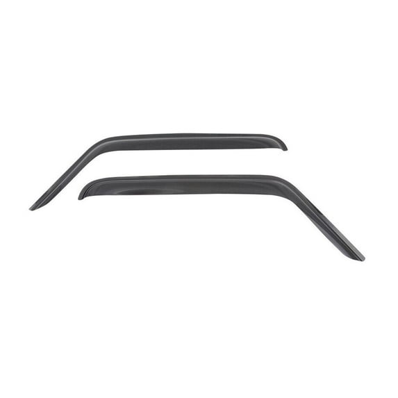 KAIHUIXING 2Dr Window Visors Rain Sun Guard Vent 2pc Set Acrylic for Jeep for Wrangler 2007-2018 Smoke/Tinted Slim Style 4CAR-WD-JW072
