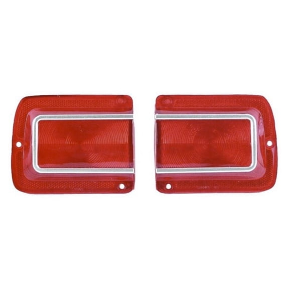KAIHUIXING 2pcs Kit Set Tail Light Hardtop Tail Lamp Lens for Chevy for Chevelle 1965 TL65AN