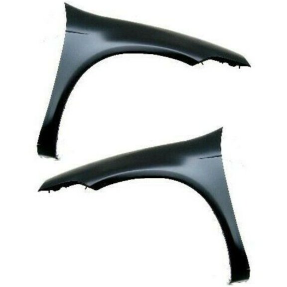 KAIHUIXING 2pcs Quarter Panel Front Left Driver Right Passenger Side Primed Steel Without Molding Holes for Dodge for Neon ES 00-02 & ACR/Base 01-02 & R/T 01-04 & SE 01-05 & SRT-4/SXT 03-05