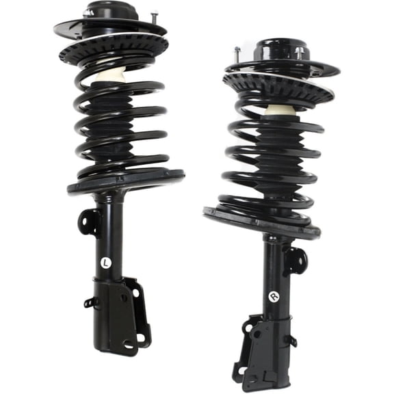 KAIHUIXING 2pcs Suspension Shock Absorber and Strut Assembly Set Front Left Driver and Right Passenger Upper Lower Side Black Non-Adjustable Twin-Tube 2.4L for Dodge,for Chrysler