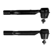 KAIHUIXING 2pcs Suspension Steering Tie Rod End Front Left Driver Right Passenger Inner Outer Side Alloy Steel Coated Greasable for Koleos 2010-2014 for Rogue 2008-2013 for X-Trail 2010-2014