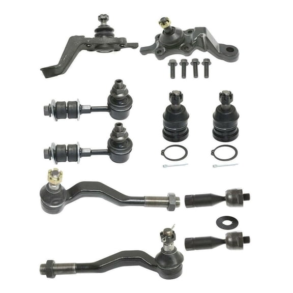 KAIHUIXING 2pcs Sway Bar Linkages 4pcs Ball Joints 4pcs Tie Rod Ends Suspension Kit Front Left Driver Right Passenger Side for Toyota for Tacoma 2.4L 1995-1997 & 2.7L/3.4L 1995-2000 2003-2004