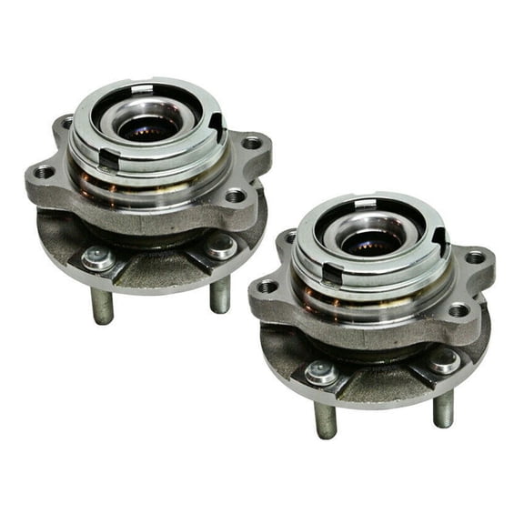 KAIHUIXING 2pcs Wheel Hub and Bearing Assembly Set Front Side Polished Protected 5-Bolts 5Lug for Nissan for Altima 2.5L 2007-2013 4-Bolt Square-Flange Type Encoder-ABS Sensor TKHA590250