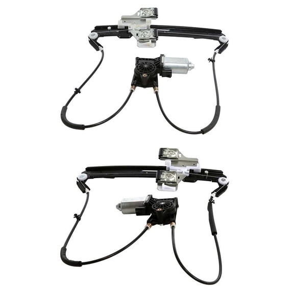 KAIHUIXING 2pcs Window Regulator Rear Side Power with Motor for Cadillac for Escalade 5.3L 02-05 & 6.0L 02-06,for Chevy for Tahoe 4.8L/5.3L 00-06,for GMC for Yukon 4.8L/5.3L 00-06 & 6.0L 01-06