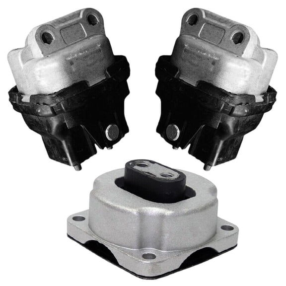KAIHUIXING 3pcs Engine and Automatic Transmission Motor Mount Set Kit Front Rear Left Right for Challenger 08-10 for Charger 06-10 for Magnum 05-08 300 05-10