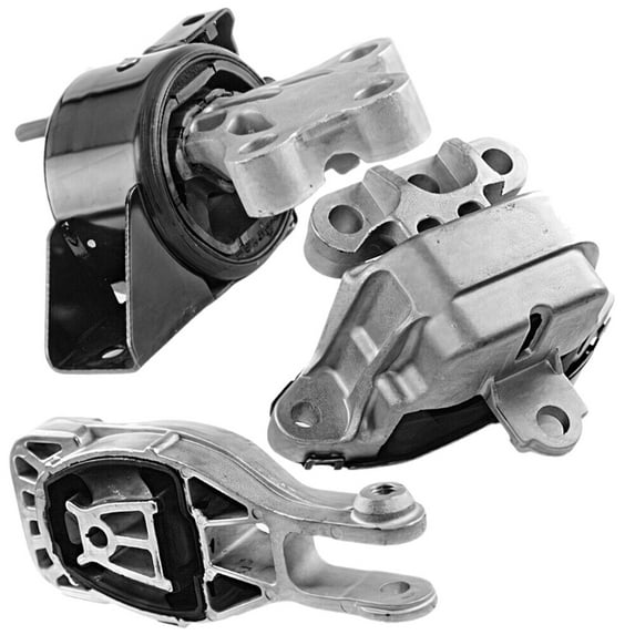 KAIHUIXING 3pcs Engine and Transmission Motor Mount Set Kit Rear Left Right L4 for Chevy for Sonic 1.4L 2013-2020 95493722 95199617