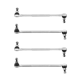 KAIHUIXING 4 Pieces - Suspension Sway Bar Linkages Front Left Driver Right Passenger Side Alloy Steel Powder Coated Greasable E81332502Cp for BMW for 325i 3.0L 2006 for 330i 3.0L 2006