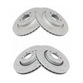 thumbnail image 1 of KAIHUIXING 4pcs Disc Brake Rotor Set Kit Front Rear Left Right Drilled Slotted Zinc for Volvo for XC90 2003-2014 5 Lug-Wheel Lug Count BKA12875, 1 of 9