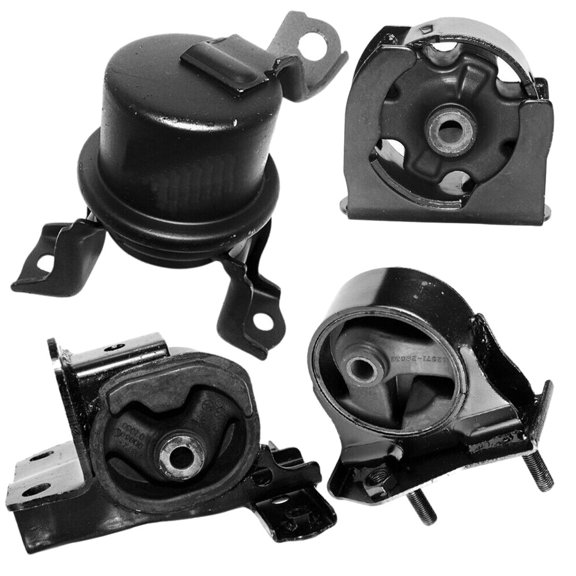 KAIHUIXING 4pcs Engine and Transmission Motor Mount Set Kit Front Rear Left Driver and Right Passenger Side AWD for Toyota for RAV4 2.0L 2001-2003 12361-21010 EM-9502