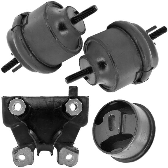 KAIHUIXING 4pcs Engine and Transmission Motor Mount Set Kit Rear Left Driver and Right Passenger Upper Side for Ford for 5 Hundred 3.0L 2005-2007 for Freestyle 3.0L 2005-2007