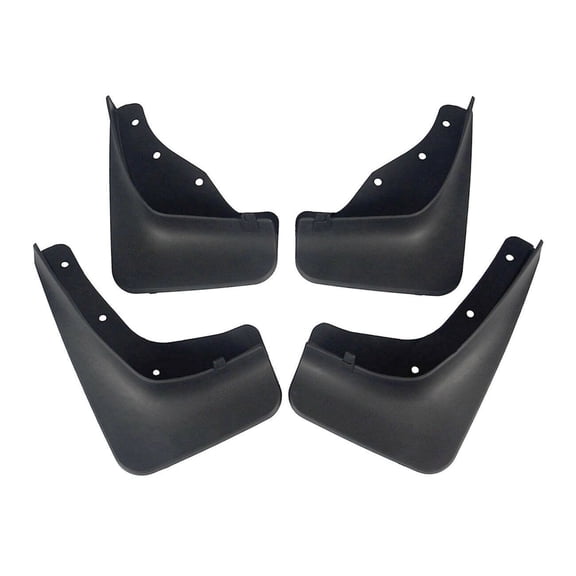 KAIHUIXING 4pcs Splash Guard Flap Front Rear Side Black for Lincoln for MKC 2015-2018 2.0L L4,2.3L L4-Engine Size 16A550-BB 16A550-AB