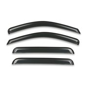 KAIHUIXING 4pcs Sun Rain Deflector Guard Window Visor Front Rear Side Outside Mount Channel Style Modified Acrylic Dark Smoke Tint for Jeep for Grand Cherokee 2005-2010 4pc 1.9 Height Smooth