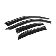 KAIHUIXING 4pcs Sun Rain Deflector Guard Window Visors Front Rear Left Driver Right Passenger Side Tape on External Window Style Acrylic Smoke Tinted for A3 14-19 for RS3 17-19 for S3 15-19
