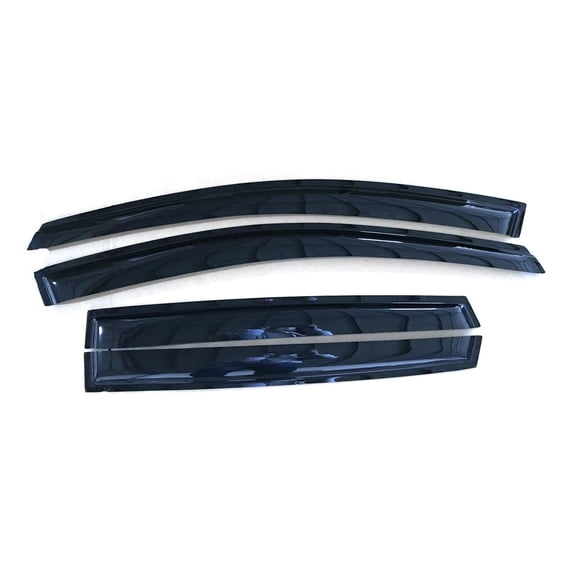 KAIHUIXING 4pcs Sun Rain Wind Deflectors Door Window Visors Outside Mount Channel Style Dark Smoke Tint for Ford for Escape 2013-2018