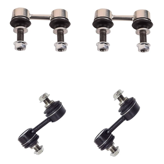 KAIHUIXING 4pcs Suspension Stabilizer Sway Bar Linkage Set Kit Front Rear Left Right Smooth for Subaru for Forester 2.5L 03-08 for Impreza 2.0L 04-05 & 2.5L 04-07
